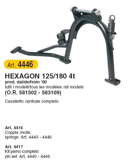Cavalletto Centrale Hexagon 125/180 4T