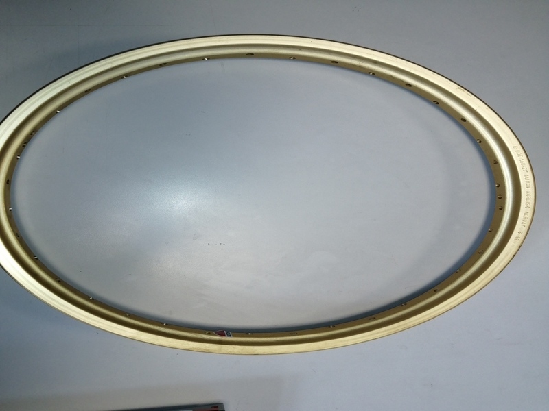 CERCHIO 21 ALLUMINIO ORO 36 FORI MOTO EPOCA